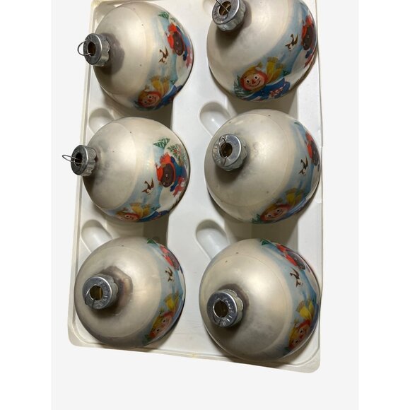 Corning Glass Works Christmas Ornaments Set Of 6 With Vintage 1973 - Picture 8 of 13